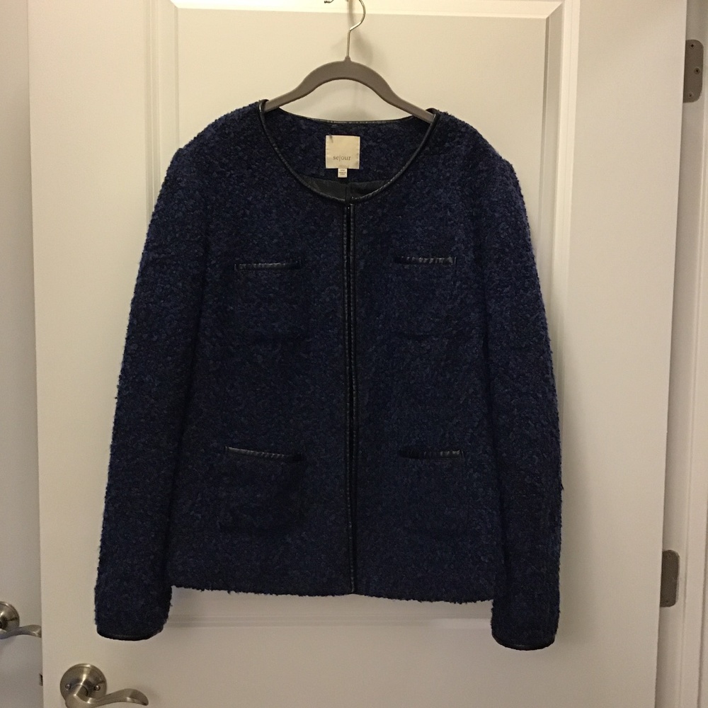 Navy/Black Suit Jacket